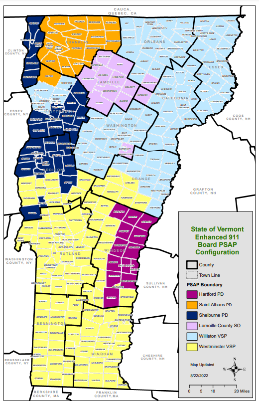 PSAP Map