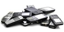 Cell phones in a pile